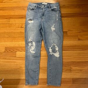 Abercrombie & Fitch Curve Love High Rise Super Skinny Ankle Jean- Size 10